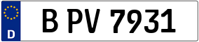 Trailer License Plate